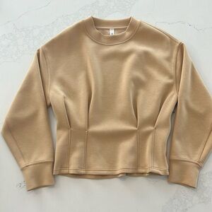 LULULEMON PLEATED SWEATER- GORGEOUS & NEW USED CONDITION